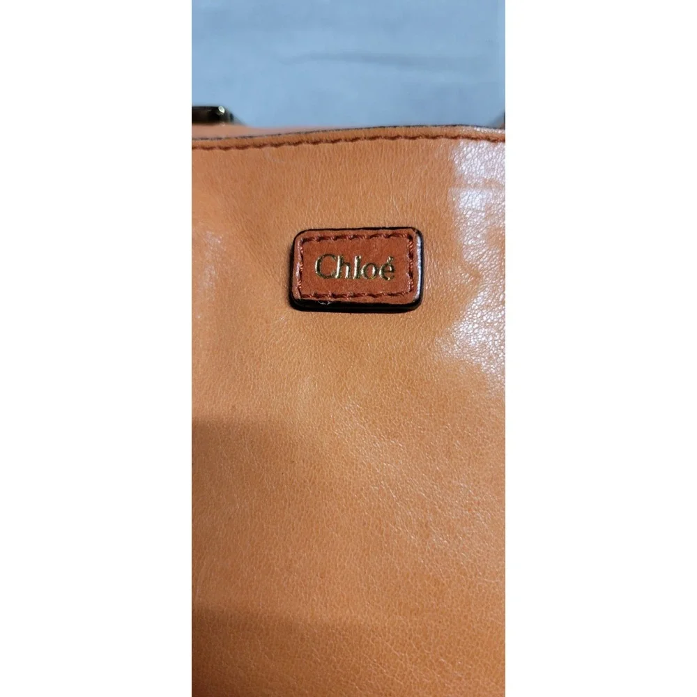 Chloé orange leather